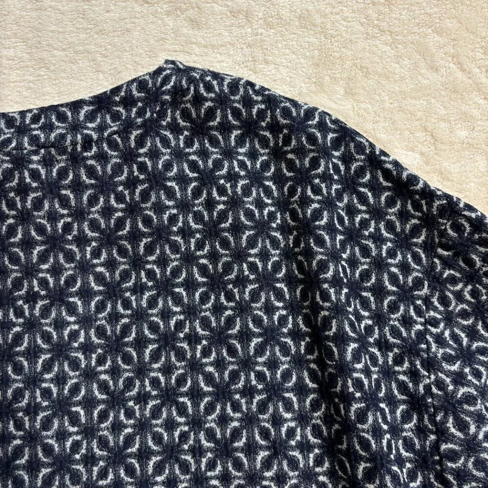 Collection Privee? Womens Blouse Size Small Linen‎ Blend Blue Lagenlook Italy
